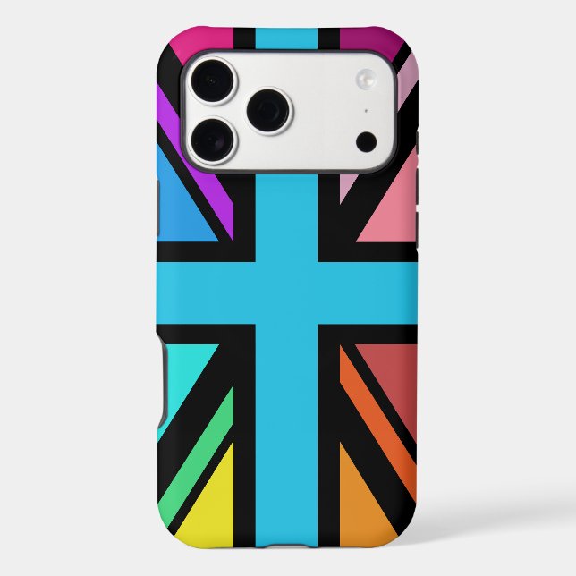 Union Jack/Flag Multicolored+Black Design (Back)