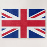Union Jack Flag of England Scotland Ireland Jigsaw Puzzle<br><div class="desc">The Union Flag,  or Union Jack,  is the national flag of the United Kingdom. It is so called because it combines the crosses of the three countries united under one Sovereign. The kingdoms of England,  Wales,  Scotland and of Ireland since 1921. Flag design is in public domain.</div>