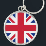 Union Jack Flag of England Scotland Ireland Key Ring<br><div class="desc">The Union Flag,  or Union Jack,  is the national flag of the United Kingdom. It is so called because it combines the crosses of the three countries united under one Sovereign. The kingdoms of England,  Wales,  Scotland and of Ireland since 1921. Flag design is in public domain.</div>