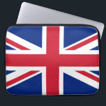 Union Jack Flag of England Scotland Ireland Laptop Sleeve<br><div class="desc">The Union Flag,  or Union Jack,  is the national flag of the United Kingdom. It is so called because it combines the crosses of the three countries united under one Sovereign. The kingdoms of England,  Wales,  Scotland and of Ireland since 1921. Flag design is in public domain.</div>