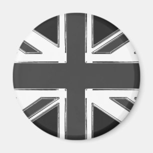 Union Jack flag of the UK - Chrome Magnet