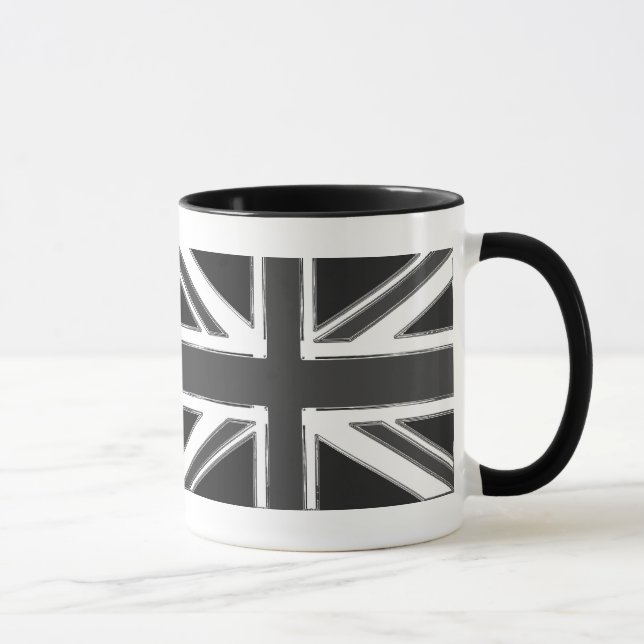Union Jack flag of the UK - Chrome Mug (Right)