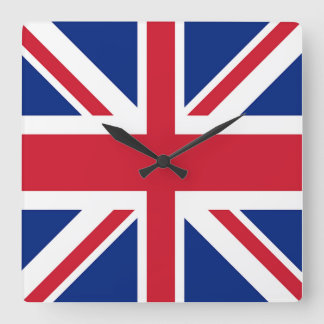 Union Jack - Flag of the United Kingdom Square Wall Clock