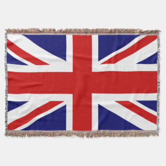 Union Jack Flag of the United Kingdom Throw Blanket