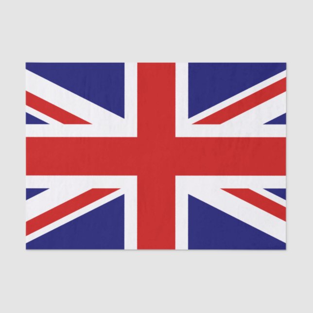 Union Jack Flag of the United Kingdom Tissue Paper (Front)