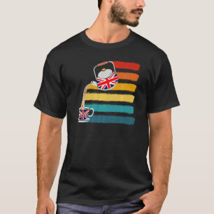 Union Jack Flag Of The United Kingdom With Teapot T-Shirt