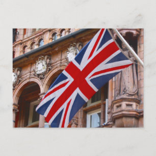 union jack flag postcard
