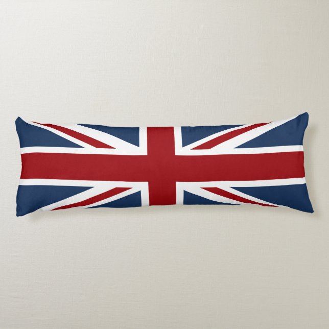 Union Jack Flag Red White and Blue Body Cushion (Back)