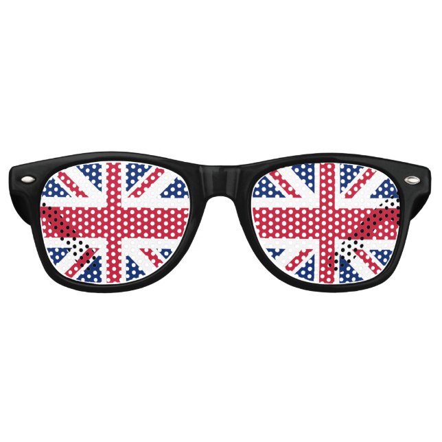 Union Jack Flag Retro Sunglasses (Front)