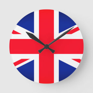 Union Jack Flag Round Wall Clock