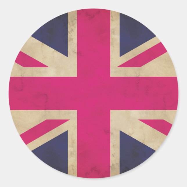 Union Jack Flag Stickers (Front)