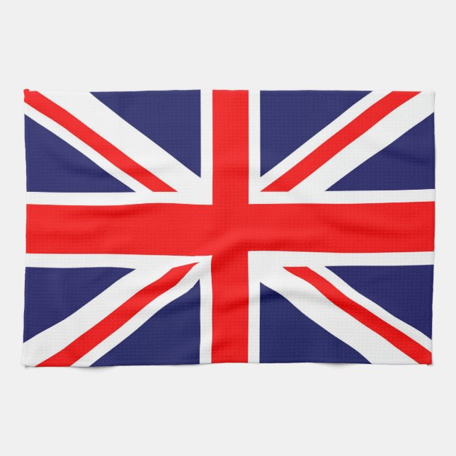 Union Jack flag Tea Towel (Horizontal)