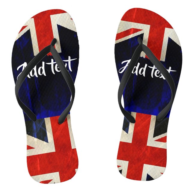 Union Jack flag Thongs (Footbed)