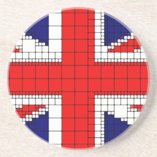 Union jack flag uk patriotic coaster