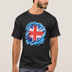 Union Jack Flag Uk United Kingdom Great Britain Br T-Shirt