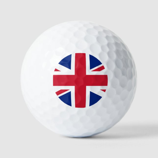 Union Jack Flag va gbcnt Golf Balls (Front)
