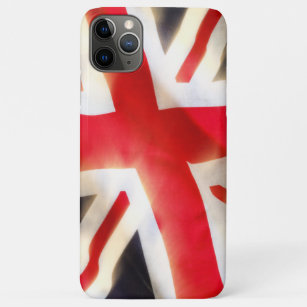 Union jack flag waving in the wind Case-Mate iPhone case