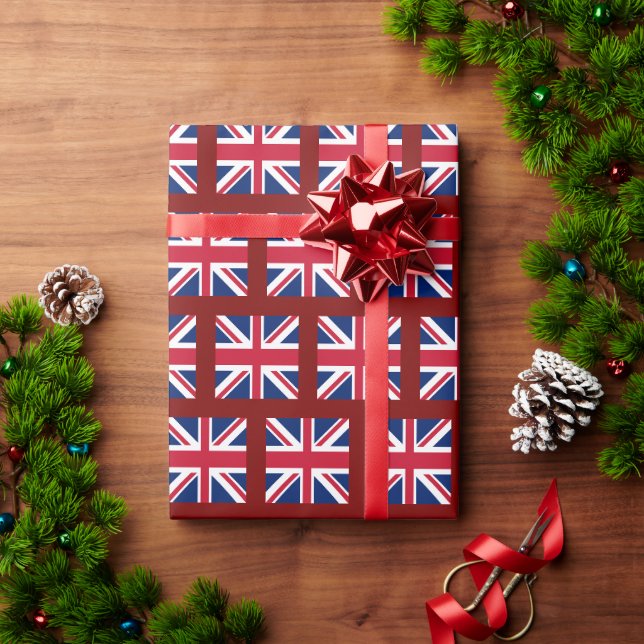 Union Jack Flag Wrapping Paper (Holiday Gift)