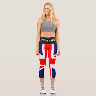 Union Jack Flag Yoga Pants