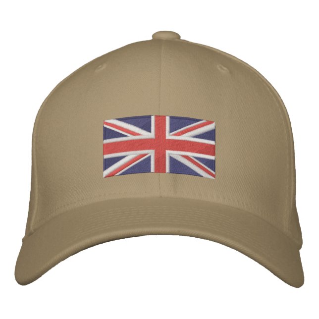 Union Jack - Full Colour Embroidered Hat (Front)