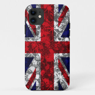 Union Jack glitz iphone 5 barely case