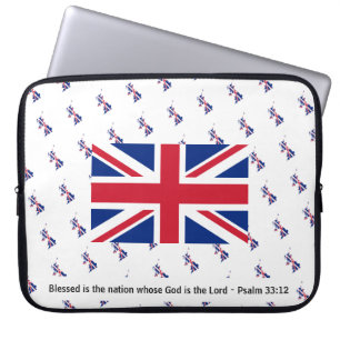 UNION JACK GREAT BRITAIN UK Christan Laptop Sleeve