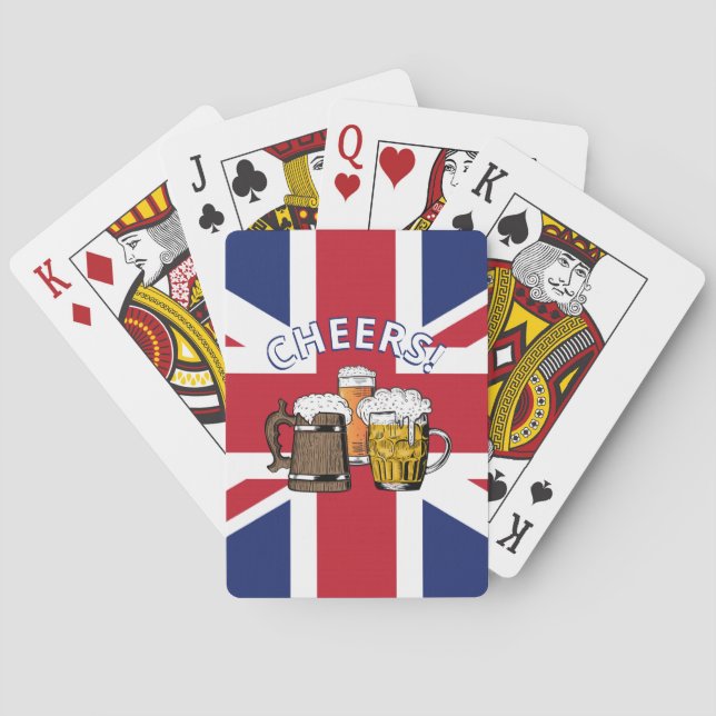 UNION JACK Great British Beer Paper Playing Cards (Back)