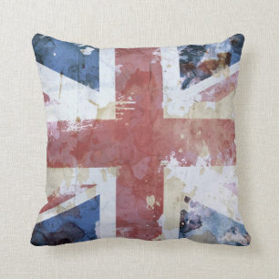 Union Jack Grunge Cushion