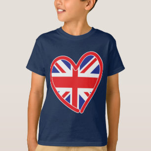Union Jack Heart Flag T-Shirt