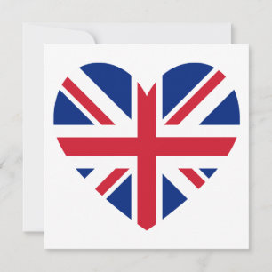 Union Jack Heart Shape