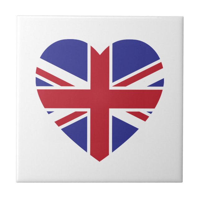 Union Jack Heart Tile (Front)