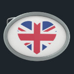 Union Jack Heartflag bbcnt Belt Buckle<br><div class="desc">Union Jack Heartflag Belt Buckle

Design © Trinkets and Things 2017 - AHP Design. All Rights Reserved.

030417</div>