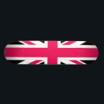 Union Jack ~ Hot Pink Black and White Skateboard<br><div class="desc">This Union Jack  is custom coloured with hot pink and black.</div>