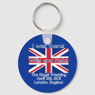 Union Jack I WAS THERE Royal Wedding Tshirt Key Ring