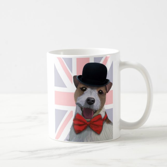 Union Jack Jack Russell Coffee Mug (Right)