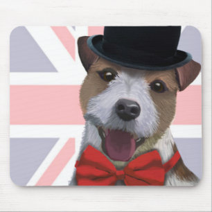 Union Jack Jack Russell Mouse Pad