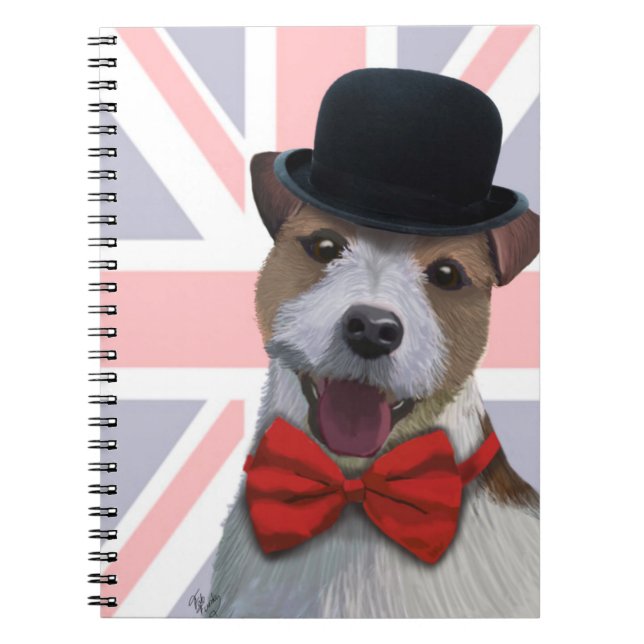 Union Jack Jack Russell Notebook (Front)