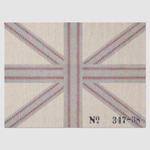 Union Jack Jute Webbing Decoupage Tissue Paper