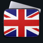 Union Jack Laptop Sleeve<br><div class="desc">Simple and clean British Flag Union Jack.</div>