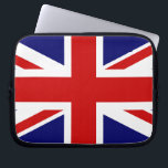 Union Jack Laptop Sleeve<br><div class="desc">Simple and clean British Flag Union Jack.</div>