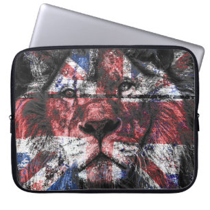 Union Jack Lion Laptop Sleeve
