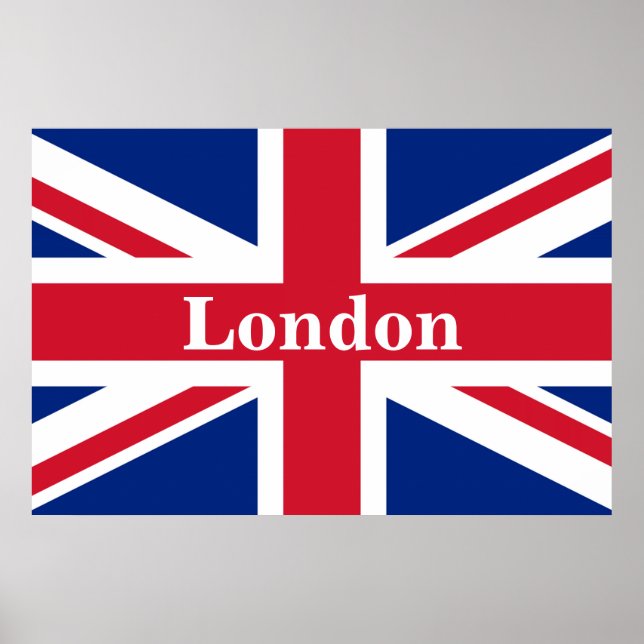 Union Jack London ~ British Flag Poster (Front)