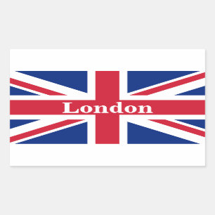 Union Jack London ~ British Flag Rectangular Sticker