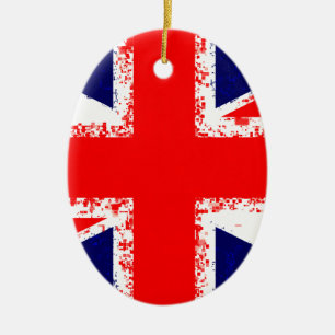 Union jack london flag uk ceramic ornament