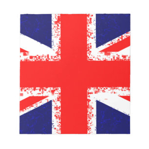 Union jack london flag uk notepad