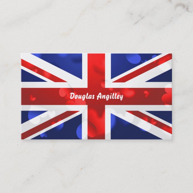 Union Jack Love, Business Card (Front)
