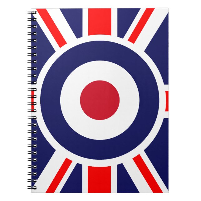 Union Jack Mods England Target Notebook (Front)