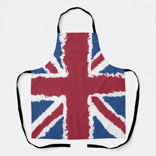 Union Jack Painted Artwork by Heva Weva  Apron (Front)