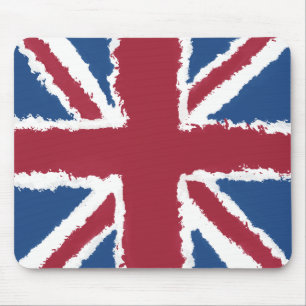 Union Jack Painted Artwork by Heva Weva Mouse Pad