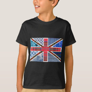 Union Jack Patchwork Pattern T-Shirt